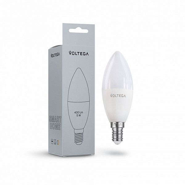 Лампа светодиодная Voltega Wi-Fi bulbs  арт. VG-C37E14cct-WIFI-5W