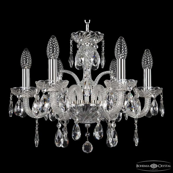 Подвесная люстра Bohemia Ivele Crystal 118 никель арт. 118/6/141 Ni