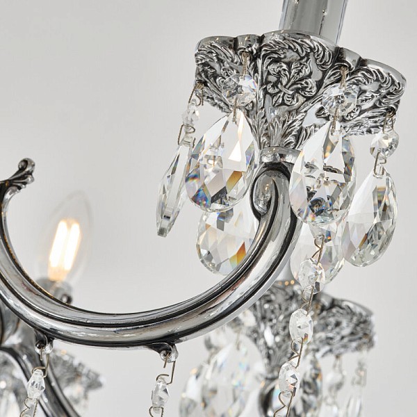 Подвесная люстра Bohemia Ivele Crystal AL7801 никель арт. AL78101/8/250 A NB