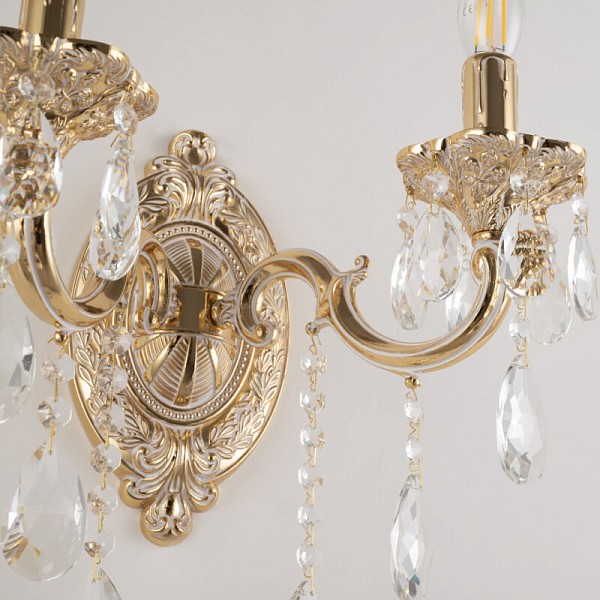 Бра Bohemia Ivele Crystal AL7801 золото арт. AL7801B10/2/175 B GW