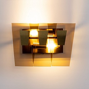 Накладной светильник Arte Lamp Sophia коричневый арт. A4066AP-2PB
