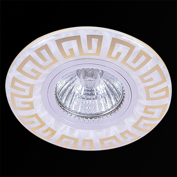 Встраиваемый светильник Reluce  хром арт. 09504-9.0-001MN MR16+LED3W WH/GD