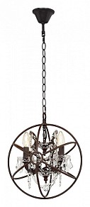 Подвесная люстра Loft it Foucaults Orb Crystal коричневый арт. LOFT1897/4