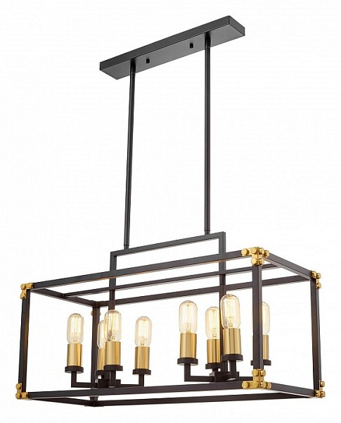 Подвесной светильник LUMINA DECO Waldorf черный арт. LDP 1140-8 BK+MD