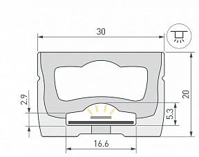 Профиль Arlight WPH-FLEX белый арт. 062840