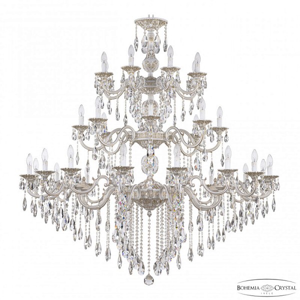 Подвесная люстра Bohemia Ivele Crystal AL7804 белый арт. AL78104/16+8+8/550/3d B WMG