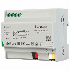 Блок питания Arlight INTELLIGENT белый арт. KNX-902-PS640-DIN (230V, 640mA)