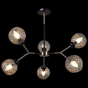 Люстра на штанге ILLUMICO  бронза арт. IL0268-6PSQ-79 BK AB