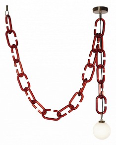 Подвесной светильник Loft it Chain золото арт. 10128C Red