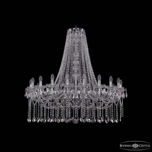 Подвесная люстра Bohemia Ivele Crystal 1413 никель арт. 1413/20/400/h-113 Ni
