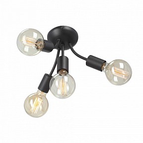 Потолочная люстра Vitaluce V3927 черный арт. V3927-1/4PL