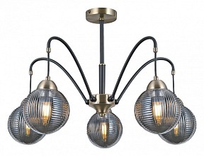 Люстра на штанге ILLUMICO  бронза арт. IL0433-5PSQ-79 BK AB