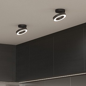 Накладной светильник Elektrostandard Spila черный арт. 25105/LED B