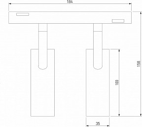 Светильник на штанге Elektrostandard Slim Magnetic черный арт. 85046/01