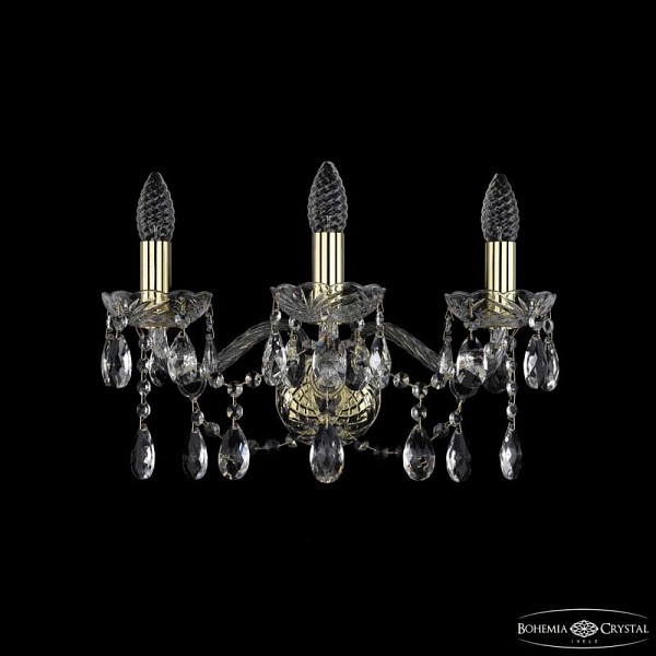 Бра Bohemia Ivele Crystal 1413 золото арт. 1413B/3/165 G