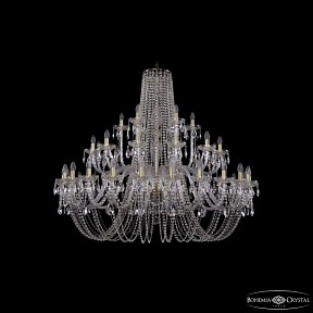 Подвесная люстра Bohemia Ivele Crystal 1402 золото арт. 1402/24+12+6/530 G