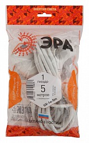 Сетевой фильтр Эра UX-1е-5m белый арт. Б0039818