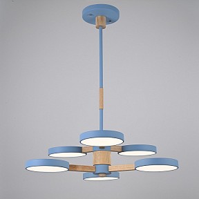 Люстра на штанге Imperiumloft TURNA Blue голубой арт. TURNA-DBL01