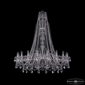 Подвесная люстра Bohemia Ivele Crystal 1411 никель арт. 1411/20/460/XL-154 Ni