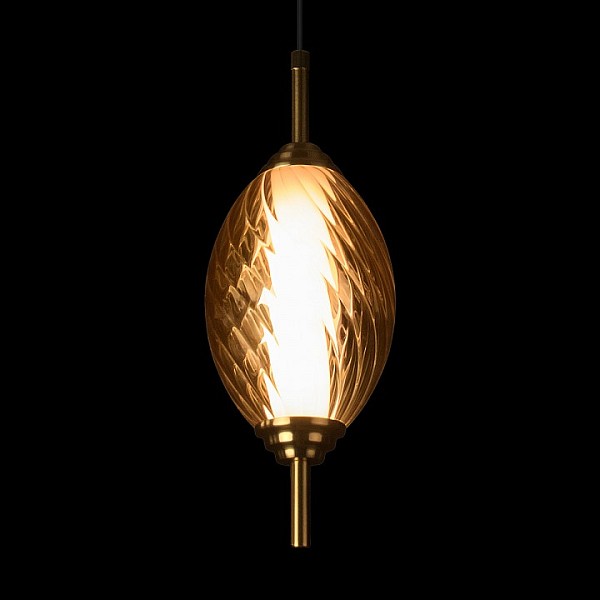 Подвесной светильник Loft it Helix бронза арт. 10421/A Amber