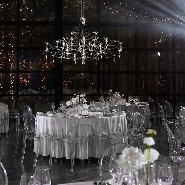 Подвесная люстра Loft it Mira металл арт. 10589/900 Silver Asfour