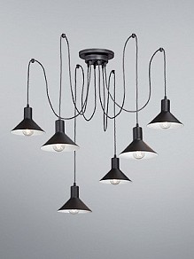 Подвесная люстра Vitaluce V4785 черный арт. V4785-1/6S