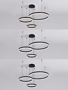 Подвесная люстра Natali Kovaltseva  черный арт. LED LAMPS 81478
