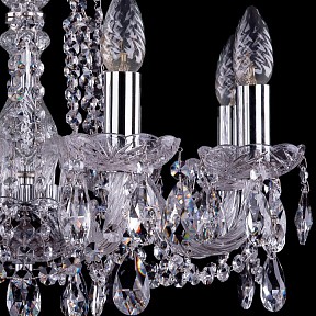 Подвесная люстра Bohemia Ivele Crystal 1402 металл арт. 1402/8/160/Ni