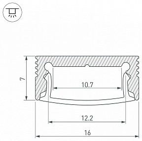 Профиль Arlight SL-SLIM черный арт. 037110