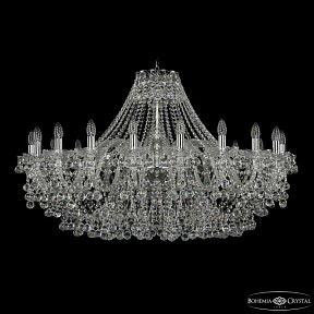 Подвесная люстра Bohemia Ivele Crystal 1409 никель арт. 1409/20/400 Ni