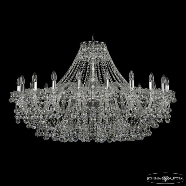 Подвесная люстра Bohemia Ivele Crystal 1409 никель арт. 1409/20/400 Ni