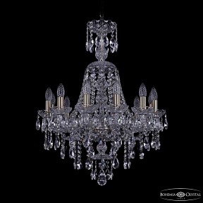 Подвесная люстра Bohemia Ivele Crystal 1415 золото арт. 1415/12/200/XL-76 Pa