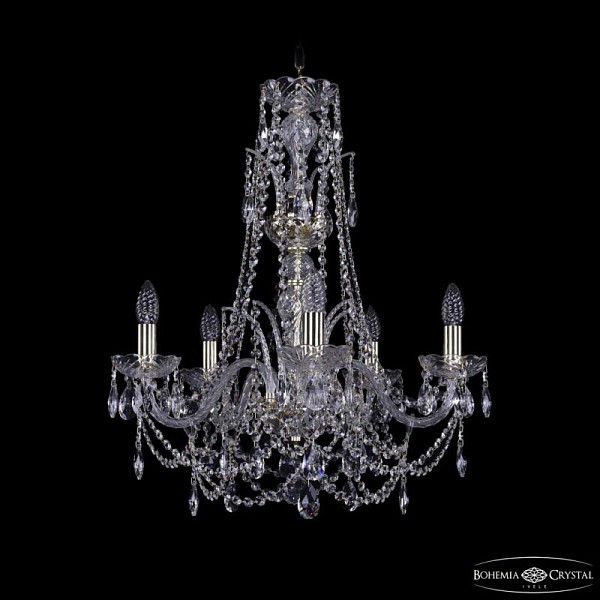 Подвесная люстра Bohemia Ivele Crystal 1411 золото арт. 1411/5/195/Xl-63 G