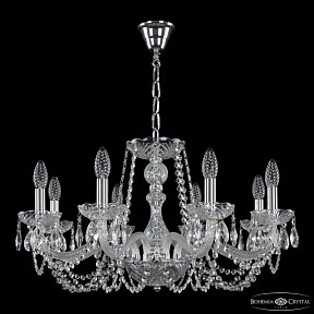 Подвесная люстра Bohemia Ivele Crystal 119 никель арт. 119/8/240 Ni