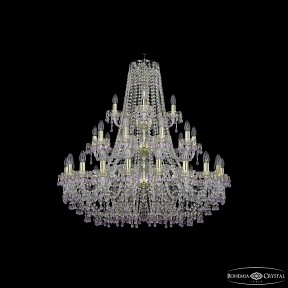 Подвесная люстра Bohemia Ivele Crystal 1410 золото арт. 1410/20+10+5/360/3d G V7010