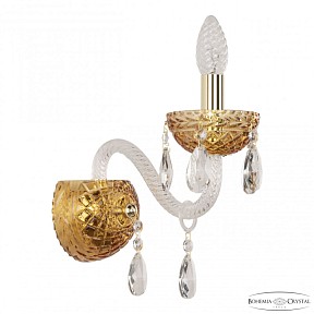 Бра Bohemia Ivele Crystal 5417 золото арт. 5417B/1/165 G Amber/M-1F