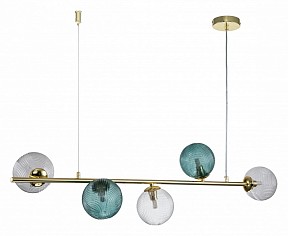 Подвесной светильник Indigo Selva желтый арт. 11032/5PL Gold