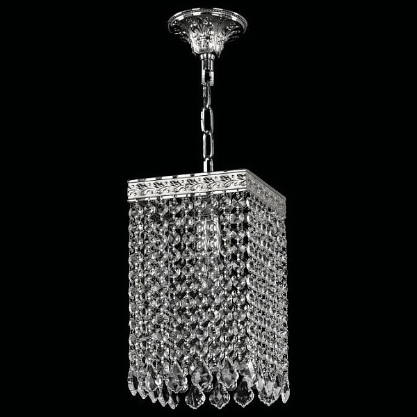 Подвесной светильник Bohemia Ivele Crystal 1920 металл арт. 19202/15IV Ni Leafs