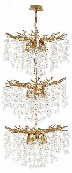 Подвесная люстра Arte Milano Веточка бронза арт. 230515.480-1000.18.E14.F2.3D IB
