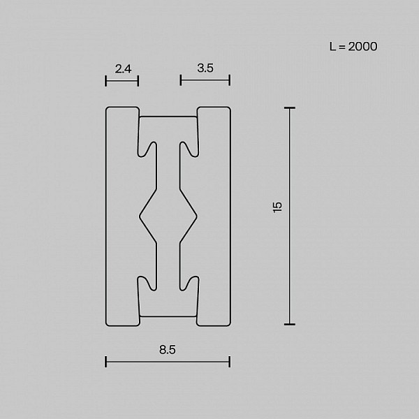 Трек Maytoni Busbar trunkings Flarity желтый арт. TRX154-112BS