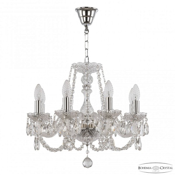 Подвесная люстра Bohemia Ivele Crystal 101 никель арт. 101/8/165 Ni