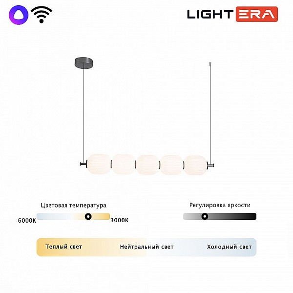 Подвесной светильник LIGHTERA Lavish черный арт. LE162L-5W WIFI