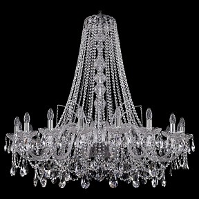 Подвесная люстра Bohemia Ivele Crystal 1411 металл арт. 1411/18/400/h-113/Ni