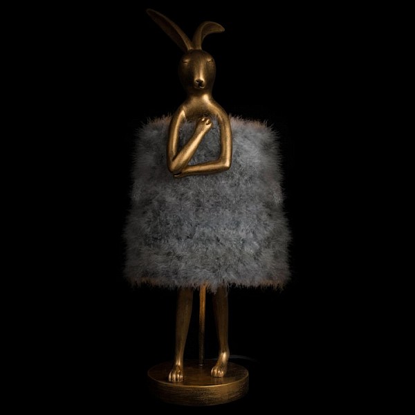 Настольная лампа декоративная Loft it Lapine желтый арт. 10315/B Grey fluff