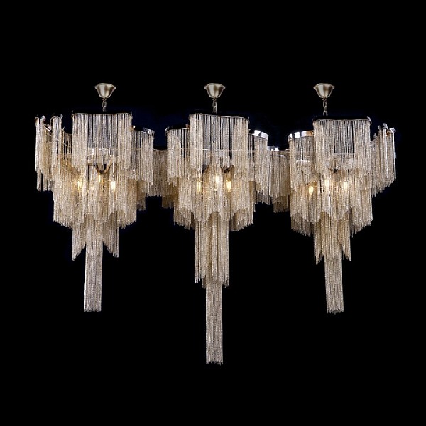 Подвесная люстра Loft it Stream золото арт. 10208/1400R Gold