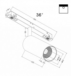 Светильник на штанге Maytoni Technical Focus LED черный арт. TR032-4-12W3K-M-DS-B
