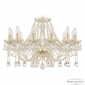 Подвесная люстра Bohemia Ivele Crystal 107 золото арт. 107/12/240 G
