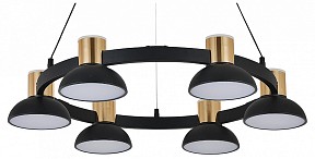 Подвесная люстра Indigo Traforo золото арт. 11059/6P Black
