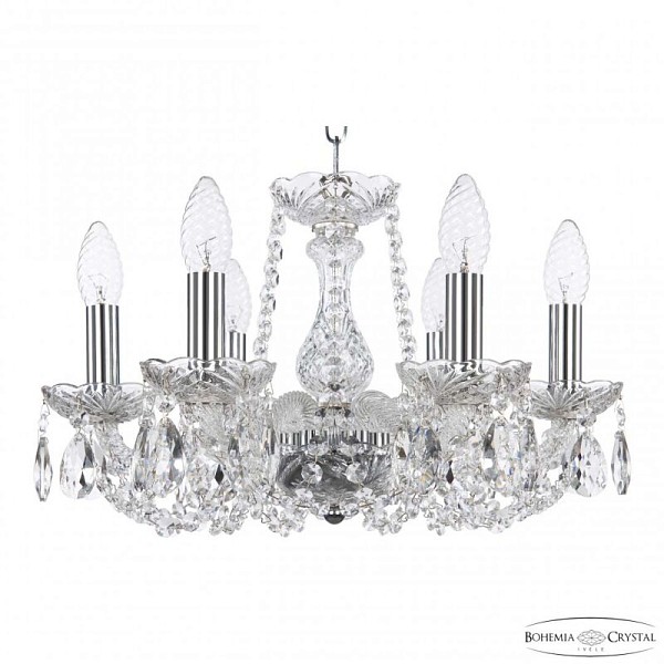 Подвесная люстра Bohemia Ivele Crystal 119 никель арт. 119/6/141 Ni