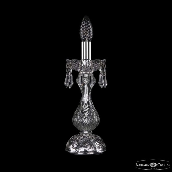 Настольная лампа декоративная Bohemia Ivele Crystal 1403 никель арт. 1403L/1-31 Ni